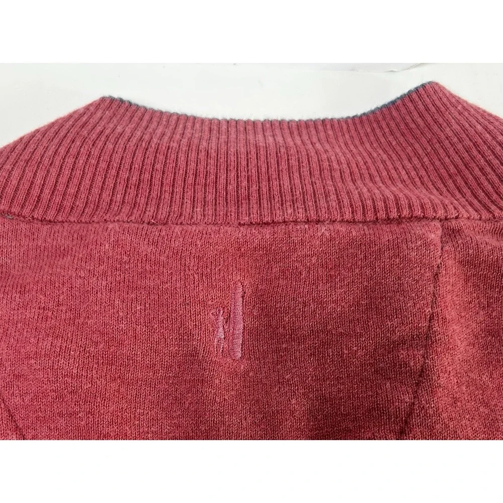 Johnnie-O Men's 1/4 Zip Pullover Silk Blend Sweater Men's Salmon XL